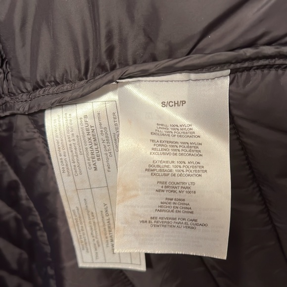 Free Country Women’s Black Puffer Jacket - Small - Picture 3 of 3